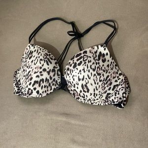 Victoria's Secret Bra Very Sexy Push-Up 38B Front Closure Strappy Back